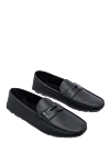 Prada Men's black leather moccasins - Leather buckle. 100% leather. Interior: Leather. Insole: Leather. Outsole: Other materials. Country of manufacture: Italy. Care: specialized cleaning - photo 3