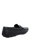 Men's black leather moccasins Prada - Leather buckle. 100% leather. Interior: Leather. Insole: Leather. Outsole: Other materials. Country of manufacture: Italy. Care: specialized cleaning - photo 4