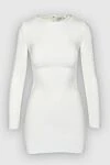 Herve Leger White dress for women - zipper. 90% viscose, 9% nylon, 1% spandex. Country of manufacture: Italy. Care: specialized cleaning - photo 1