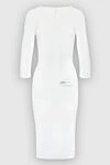 White dress for women Herve Leger - zipper. medium sleeve. 90% viscose, 9% nylon, 1% spandex. Country of manufacture: Italy. Care: specialized cleaning - photo 6