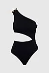 OYE Swimwear Купальник совместный из полиамида и лайкры черный женский - асимметрия. 80% полиамид, 20% лайкра. кнопки. Страна производитель: Турция. Уход: специализированная чистка - фото 1