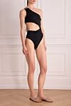 OYE Swimwear Купальник совместный из полиамида и лайкры черный женский - асимметрия. 80% полиамид, 20% лайкра. кнопки. Страна производитель: Турция. Уход: специализированная чистка - фото 3