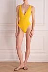 Women's swimsuit made of polyamide and lycra, yellow OYE Swimwear - 80% polyamide, 20% lycra. Closure: zipper. Country of manufacture: Italy. Care: specialized cleaning - photo 2