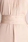 Peserico Beige viscose dress for women - hidden zipper, belt. sleeveless, fabric assembly. 100% viscose. Country of manufacture: Italy. Care: specialized cleaning - photo 5