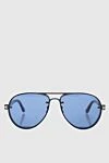 Tom Ford Metal and plastic blue men's sunglasses for sun protection - Decoration: logo on the temple. UV protection. plastic, metal. Country of manufacture: Italy. Care: specialized cleaning - photo 1