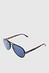 Tom Ford Metal and plastic blue men's sunglasses for sun protection - Decoration: logo on the temple. UV protection. plastic, metal. Country of manufacture: Italy. Care: specialized cleaning - photo 3