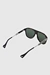 Black men's metal and plastic sunglasses for sun protection Gucci - Decoration: logo on the temple. UV protection. plastic, metal. Country of manufacture: Italy. Care: specialized cleaning - photo 4