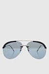 Bottega Veneta Men's gray metal and plastic sunglasses for sun protection - Decoration: logo on the temple. UV protection. plastic, metal. Country of manufacture: Italy. Care: specialized cleaning - photo 1