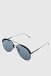 Bottega Veneta Men's gray metal and plastic sunglasses for sun protection - Decoration: logo on the temple. UV protection. plastic, metal. Country of manufacture: Italy. Care: specialized cleaning - photo 3