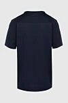 Men's blue cotton t-shirt with print (markdown) Limitato - printed pattern. 100% cotton. Country of manufacture: Italy. Care: specialized cleaning - photo 6