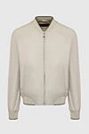 Corneliani Beige polyester jacket for men - 100% polyester. Closure: Zipper. Two side pockets. Country of manufacture: Italy. Care: specialized cleaning - photo 1