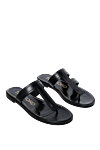 Tom Ford Women's leather flip-flops with stitching, black - stitching. leather. Heel height: 2 cm. polyurethane. Country of manufacture: Italy. Care: specialized cleaning - photo 3