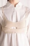 Jacquemus Viscose top for women beige - 100% viscose. Country of manufacture: Italy. Care: specialized cleaning - photo 5