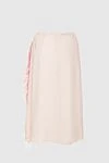 Pink silk skirt for women Prada - a strip of feathers. 100% silk. zipper. Country of manufacture: Italy. Care: specialized cleaning - photo 6