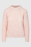 Peserico Pink jumper for women - textured knitwear. 46% alpaca, 34% polyamide, 20% wool. Country of manufacture: Italy. Care: specialized cleaning - photo 1