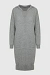 Peserico Gray dress for women - V-neck. 70% wool, 20% silk, 10% cashmere. Country of manufacture: Italy. Care: specialized cleaning - photo 1