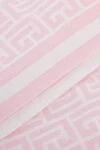 Balmain Women's pink woolen scarf with a pattern - print logo. wool. Country of manufacture: Italy. Care: specialized cleaning - photo 3