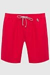 Loro Piana Red polyester beach shorts for men - two side, one back. 100% polyester. Closure: drawstring. Country of manufacture: Italy. Care: specialized cleaning - photo 1