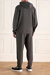 Sports suit for men made of cotton and polyamide gray Brunello Cucinelli - Hood. 93% cotton, 7% polyamide. Closure: Drawstring, zipper. Four side pockets. Country of manufacture: Italy. Care: specialized cleaning - photo 4