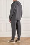Knitted suit with a hood and a two-way zipper Brunello Cucinelli - Hood. 93% cotton, 7% polyamide. Closure: Drawstring, zipper. Four side pockets. Country of manufacture: Italy. Care: specialized cleaning - photo 4