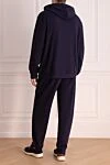 Sports suit for men made of cotton and polyamide blue Brunello Cucinelli - Hood. 93% cotton, 7% polyamide. Closure: Drawstring, zipper. Four side pockets. Country of manufacture: Italy. Care: specialized cleaning - photo 4