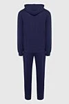 Sports suit for men made of cotton and polyamide blue Brunello Cucinelli - Hood. 93% cotton, 7% polyamide. Closure: Drawstring, zipper. Four side pockets. Country of manufacture: Italy. Care: specialized cleaning - photo 6
