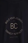 Brunello Cucinelli Футболка из хлопка синяя мужская - лого. 100% хлопок. Страна производитель: Италия. Уход: специализированная чистка - фото 5
