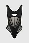 David Koma Black bodysuit made of polyamide and elastane for women - buckle. 78% polyamide, 22% elastane. buttons. Country of manufacture: Italy. Care: specialized cleaning - photo 1