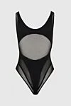 Black bodysuit made of polyamide and elastane for women David Koma - buckle. 78% polyamide, 22% elastane. buttons. Country of manufacture: Italy. Care: specialized cleaning - photo 2