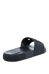 Black rubber slippers for men Dolce & Gabbana - embossed logo. heel height 2 cm, leather interior. 100% rubber. other materials. Country of manufacture: Italy. Care: specialized cleaning - photo 4