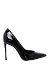 Le Silla Women's black leather pumps with high heels - logo on the insole. genuine leather. Heel height: 9 centimeters. Country of manufacture: Italy. Care: specialized cleaning - photo 1