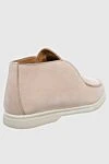 Pink suede loafers for women Cesare di Napoli - contrasting sole. suede. Heel height: 2 cm. Country of manufacture: Italy. Care: specialized cleaning - photo 4