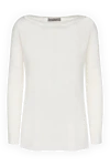 D.Exterior White jumper for women - 34% alpaca, 34% mohair, 32% polyamide. Country of manufacture: Italy. Care: specialized cleaning - photo 1