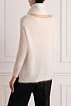 White jumper for women D.Exterior - 34% alpaca, 34% mohair, 32% polyamide. Country of manufacture: Italy. Care: specialized cleaning - photo 4