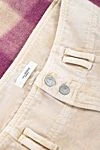 Isabel Marant Women's beige loose fit jeans - contrasting seams. two side pockets, two back pockets. 100% cotton. zipper, buttons. Country of manufacture: Italy. Care: specialized cleaning - photo 7