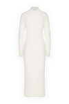 White wool and polyamide dress for women Giuseppe Di Morabito - crystal decorations. 60% wool, 40% polyamide. Country of manufacture: Italy. Care: specialized cleaning - photo 6