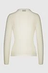 White wool and polyamide jumper for women Giuseppe Di Morabito - Decoration: crystals around the neck. 60% wool, 40% polyamide. Country of manufacture: Italy. Care: specialized cleaning - photo 6