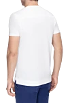 White cotton T-shirt for men Limitato - print pattern. 100% cotton. Country of manufacture: Italy. Care: specialized cleaning - photo 4