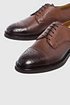 Doucal`s Brown leather men's shoes - 100% leather. Lace-up. Interior: Leather. Insole: Leather. Heel height: 2cm. Outsole: Other materials. Country of manufacture: Italy. Care: specialized cleaning - photo 5