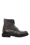 Doucal`s Gray leather men's boots - 100% leather. Lace-up. Sole Height: 2 cm. Outsole: Other materials. Country of manufacture: Italy. Care: specialized cleaning - photo 1