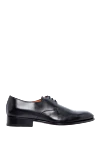 Santoni Men's shoes made of black leather - 100% leather. Lace-up. Interior: Leather. Insole: Leather. Heel height: 2cm. Outsole: Other materials. Country of manufacture: Italy. Care: specialized cleaning - photo 1