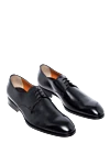 Santoni Men's shoes made of black leather - 100% leather. Lace-up. Interior: Leather. Insole: Leather. Heel height: 2cm. Outsole: Other materials. Country of manufacture: Italy. Care: specialized cleaning - photo 3