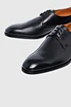 Santoni Men's shoes made of black leather - 100% leather. Lace-up. Interior: Leather. Insole: Leather. Heel height: 2cm. Outsole: Other materials. Country of manufacture: Italy. Care: specialized cleaning - photo 5