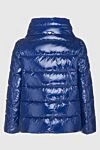 Women's blue polyamide down jacket Herno - 100% polyamide. stand collar. Closure: zipper. two side pockets. Insulation: 100% down. Country of manufacture: Italy. Care: specialized cleaning - photo 6