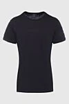 Balmain Black cotton T-shirt for men - logo print. 100% cotton. Country of manufacture: Italy. Care: specialized cleaning - photo 1