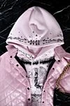 Givenchy Hoodie made of cotton pink for women - print. hood, drawstring closure. 100% cotton. Country of manufacture: Italy. Care: specialized cleaning - photo 9