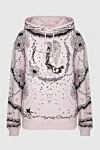 Givenchy Hoodie made of cotton pink for women - print. hood, drawstring closure. 100% cotton. Country of manufacture: Italy. Care: specialized cleaning - photo 1