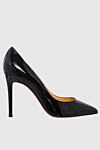 Christian Louboutin Black leather shoes for women - logo on the insole. leather. Heel height: 9 centimeters. Country of manufacture: Italy. Care: specialized cleaning - photo 1
