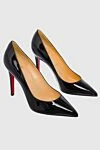 Christian Louboutin Black leather shoes for women - logo on the insole. leather. Heel height: 9 centimeters. Country of manufacture: Italy. Care: specialized cleaning - photo 3