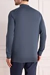 Men's high-collared woolen jumper blue Loro Piana - High collar stand. 100% wool. Country of manufacture: Italy. Care: specialized cleaning - photo 4